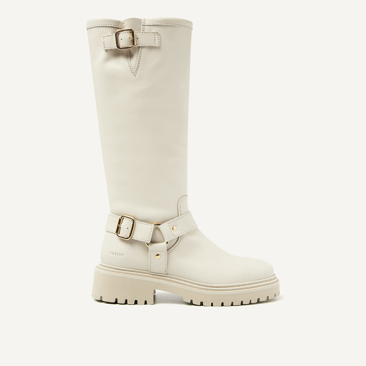 Frankie Leva | Beige High Boots for Women