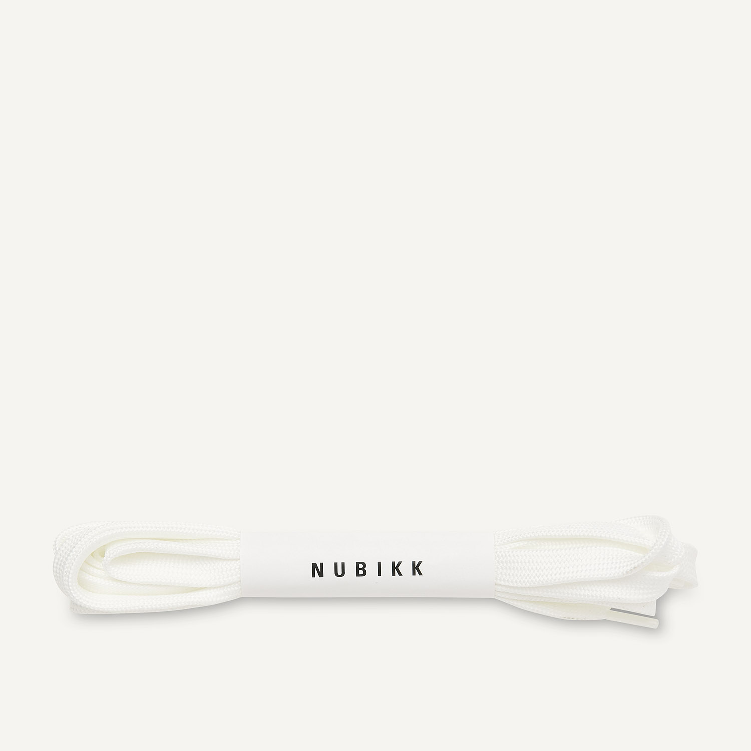 White Laces | Flat Thick White Nylon Laces