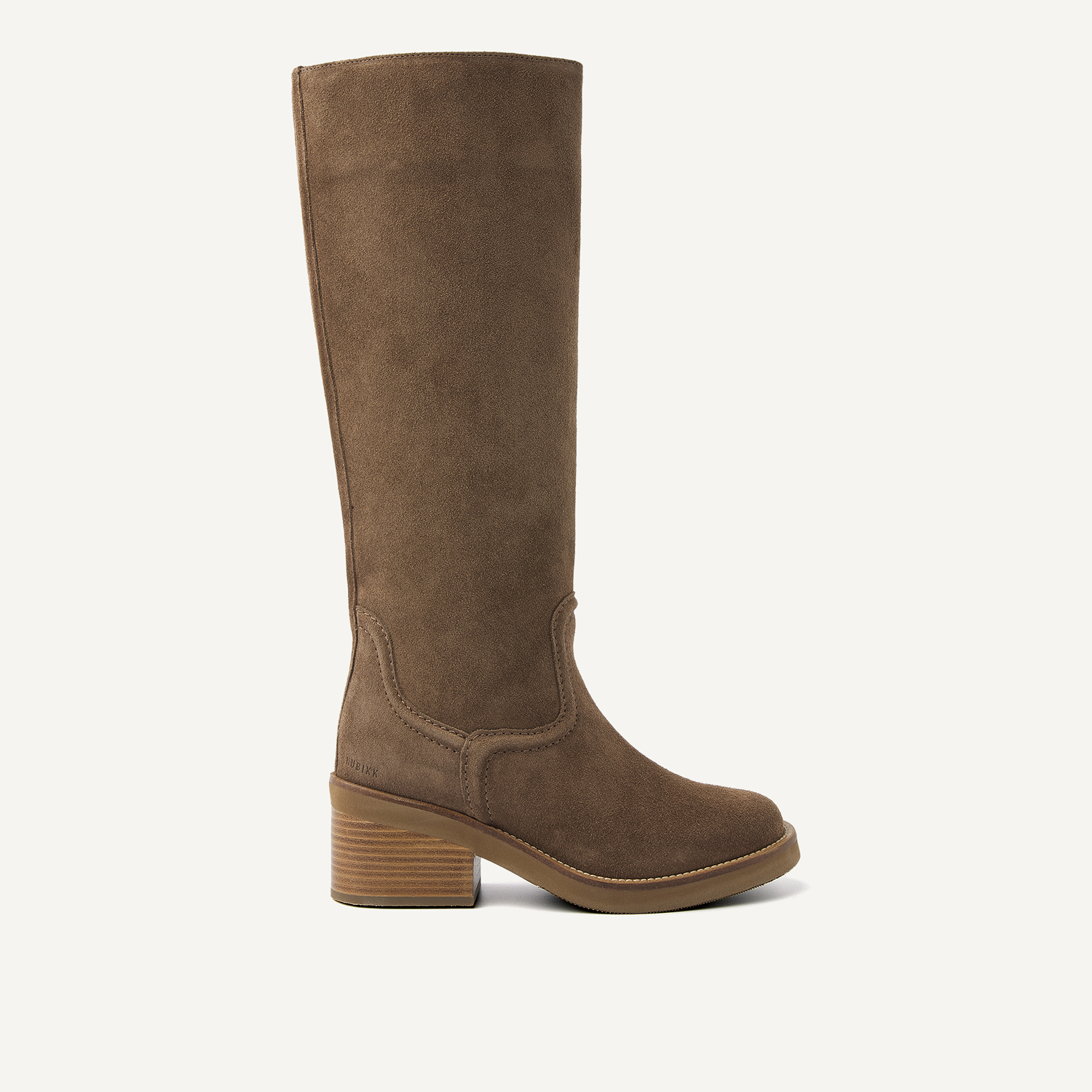 Cassy Boot | Bottes en daim marron pour femme