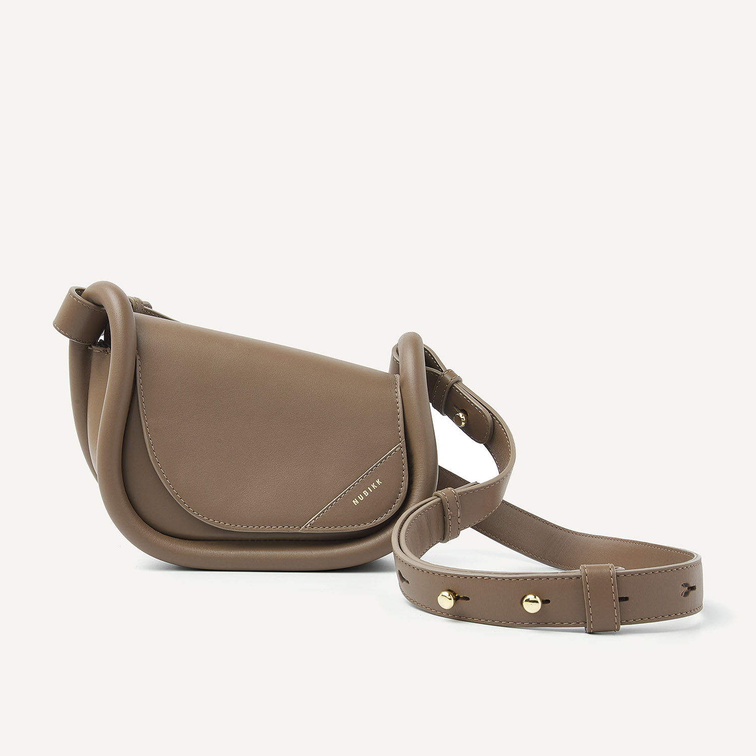 Bobby Mini Bag | Taupe Tas voor Dames