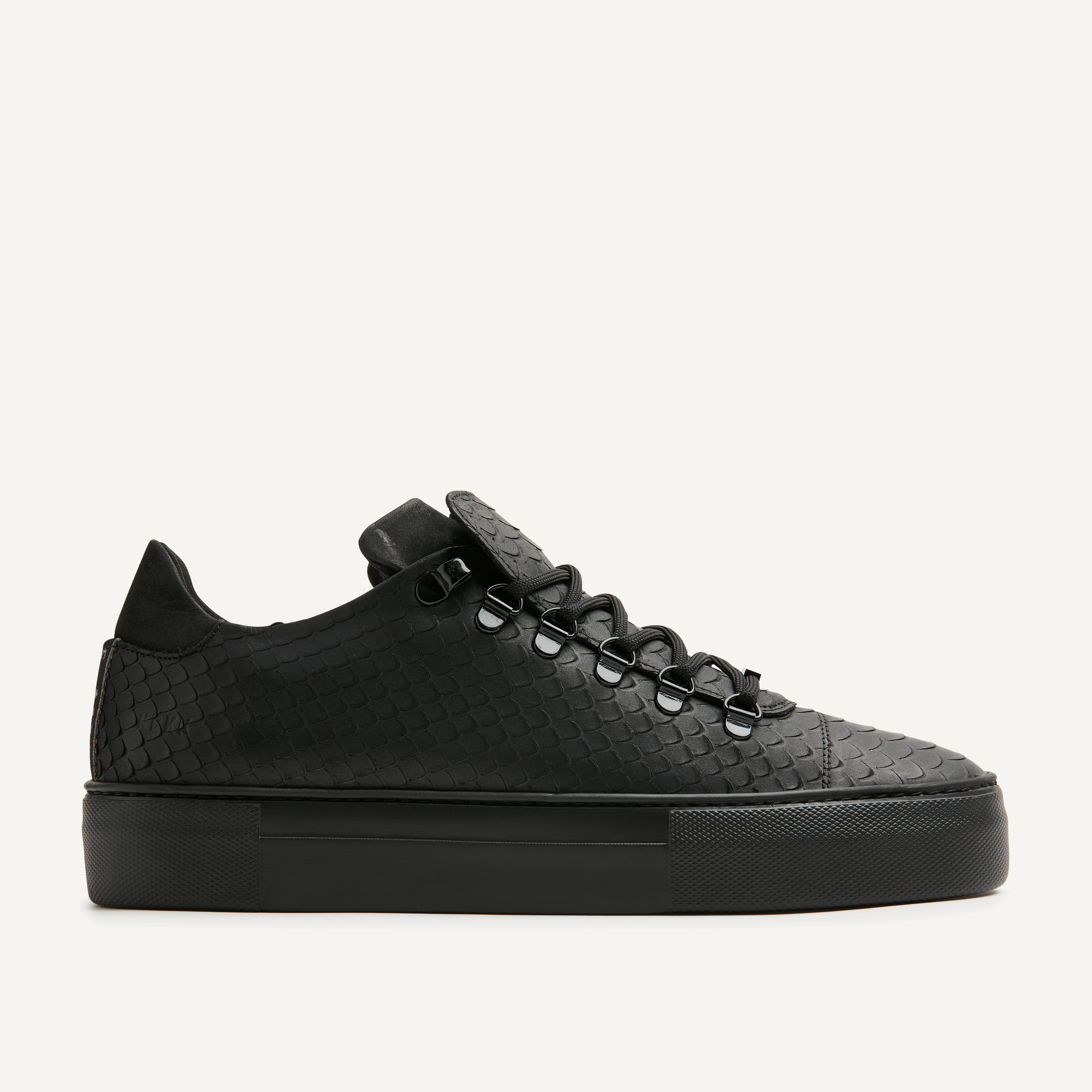 Jagger Python | Black sneakers for men