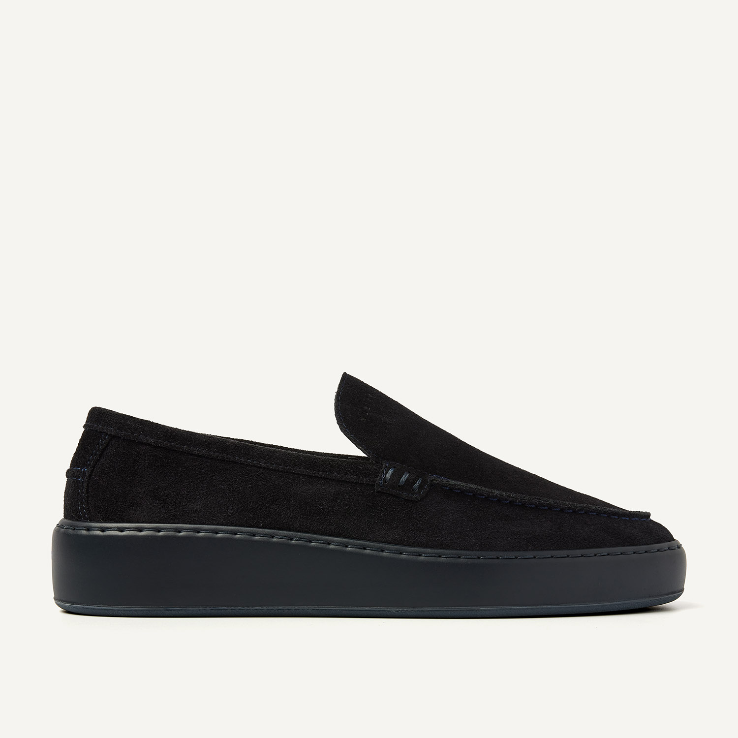 Jiro Mio | Black Raven Loafers for Men