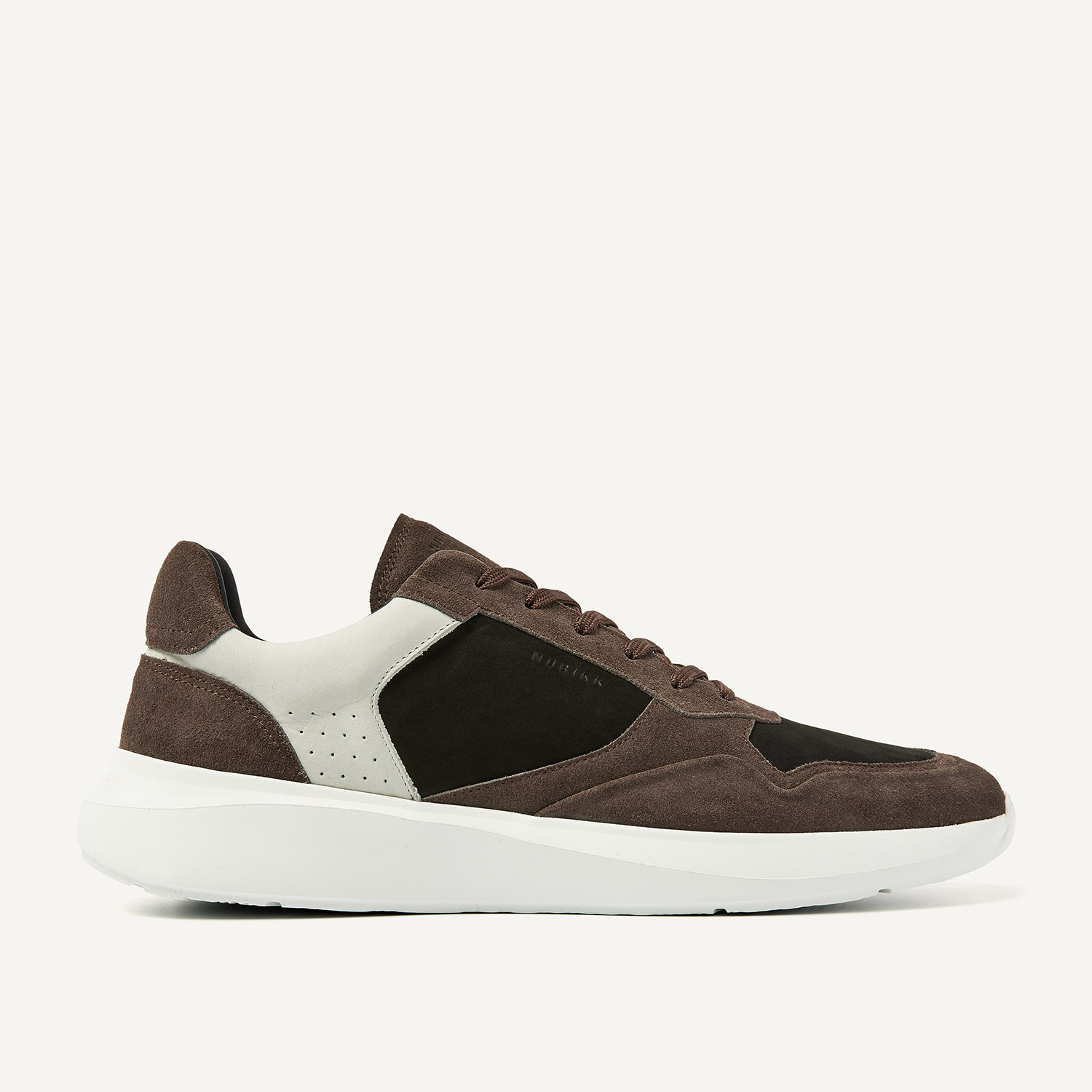 Rocky Road Wave | Dunkelbraune Combi Sneakers für Herren