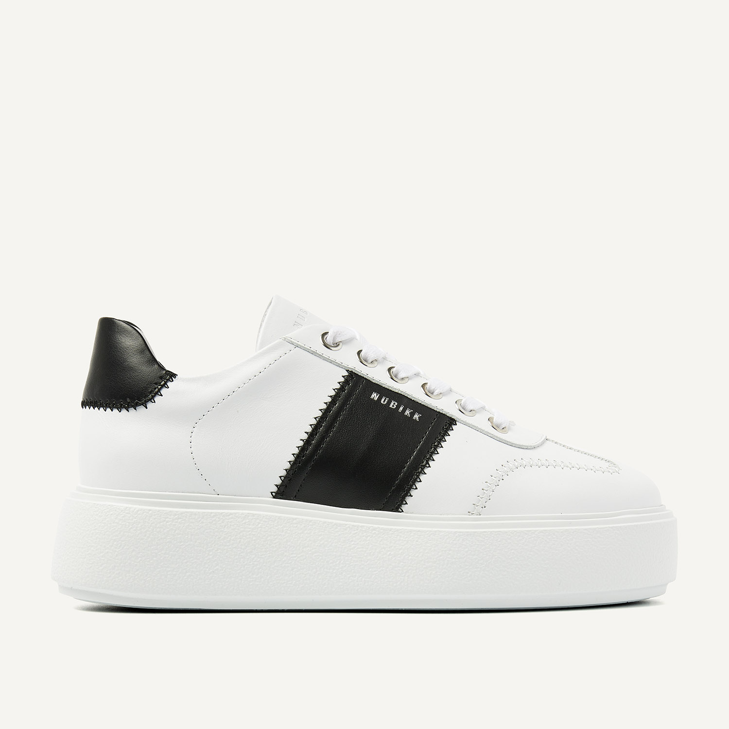 Elise Wing | White Black Sneakers for Women