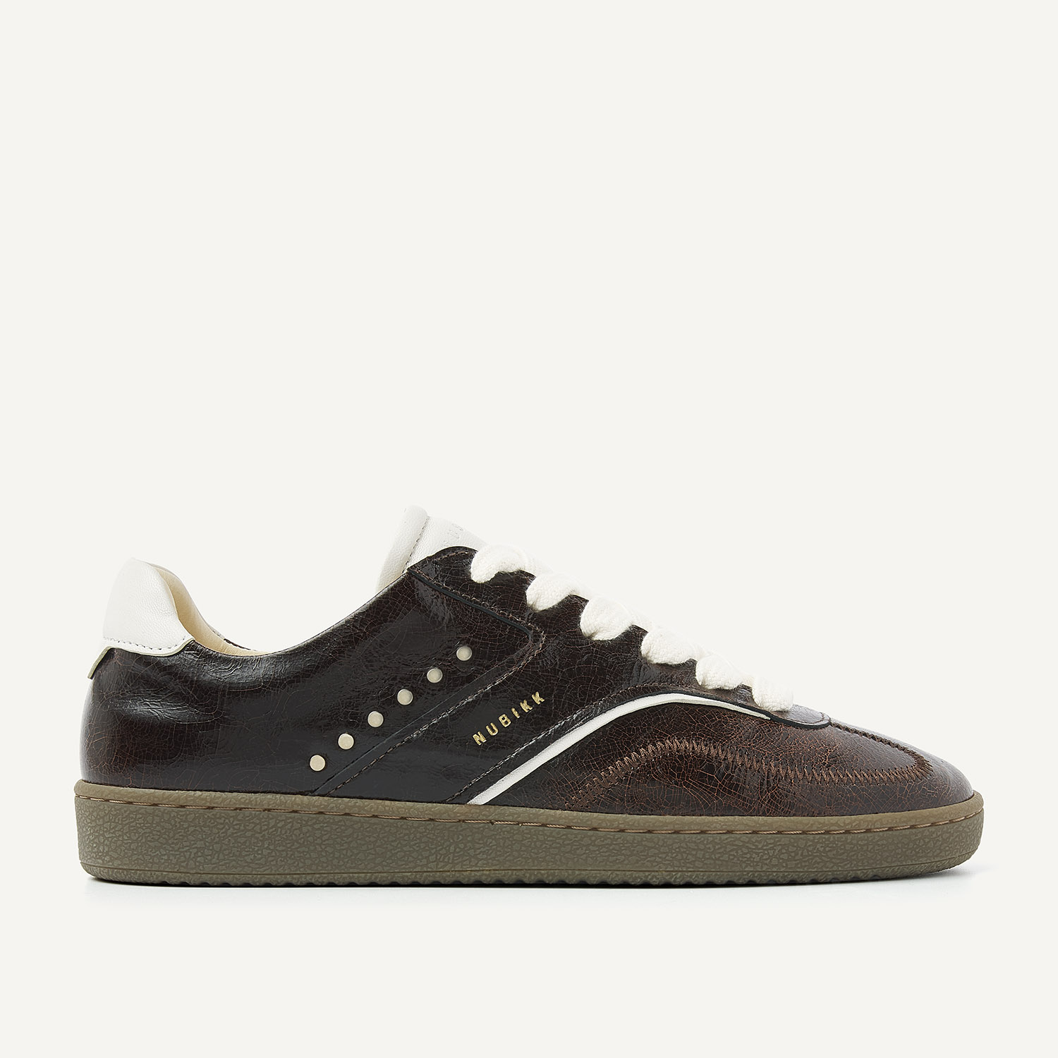 Ray Owen Studs | Dark Brown Sneakers for Women