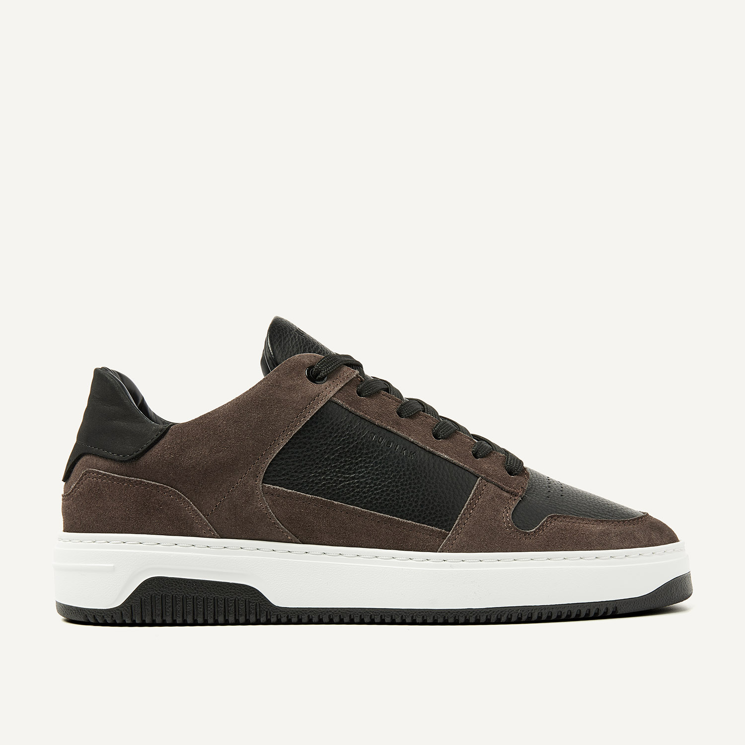 Basket Court | Zwart Bruine Sneakers voor Heren