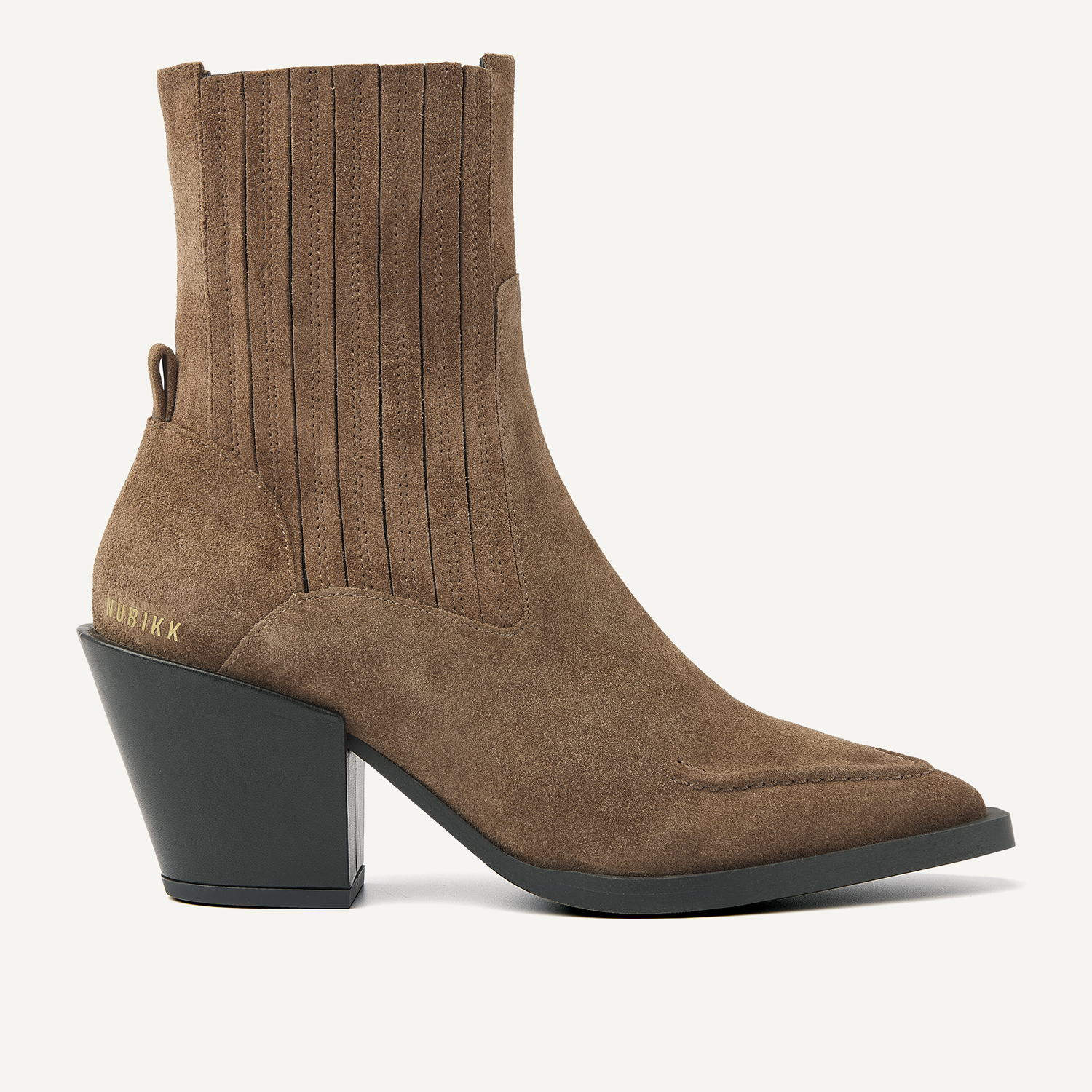 Liv Boa | Bottes en daim marron pour femme