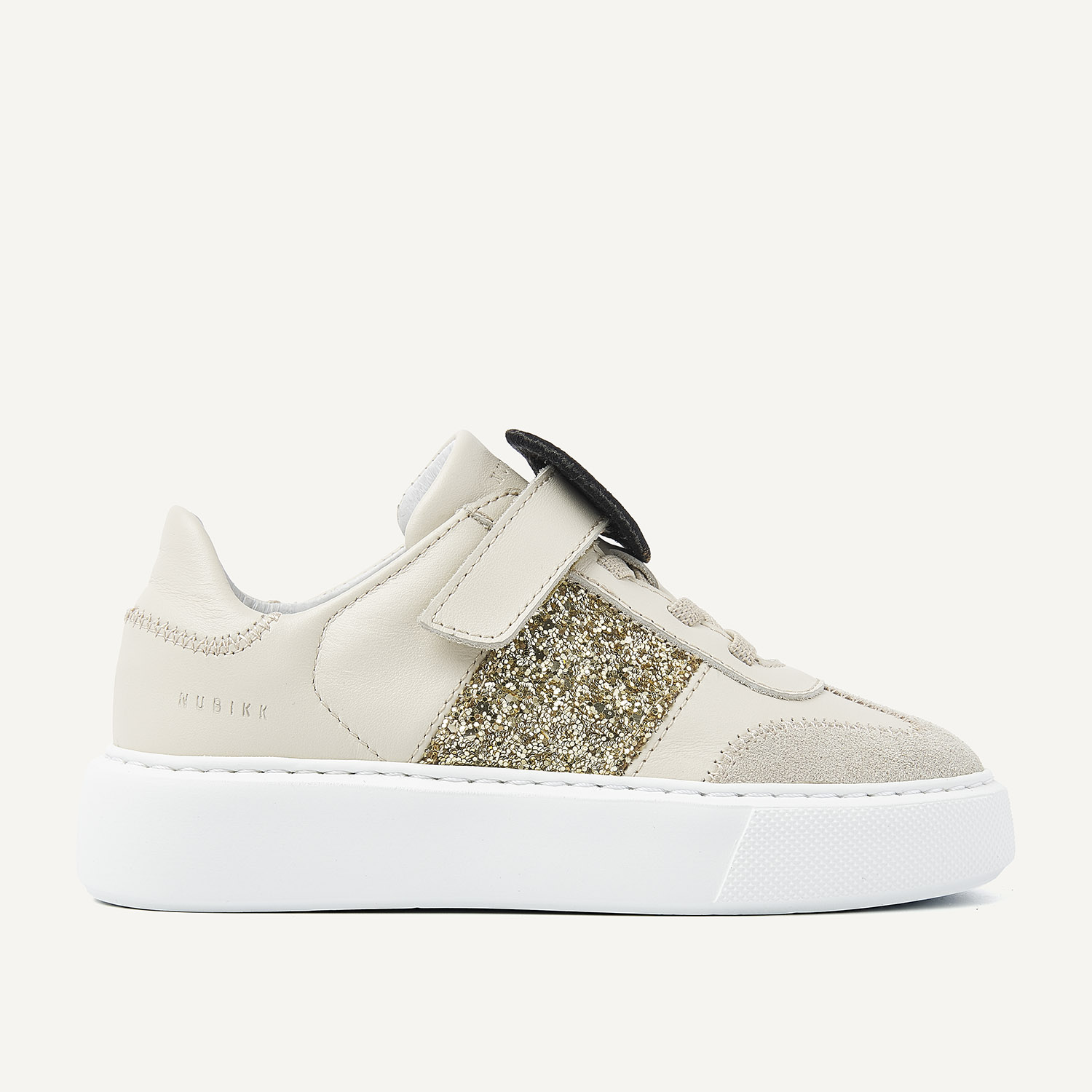 Vince Wing K | Beige Glitter Sneakers voor Kids