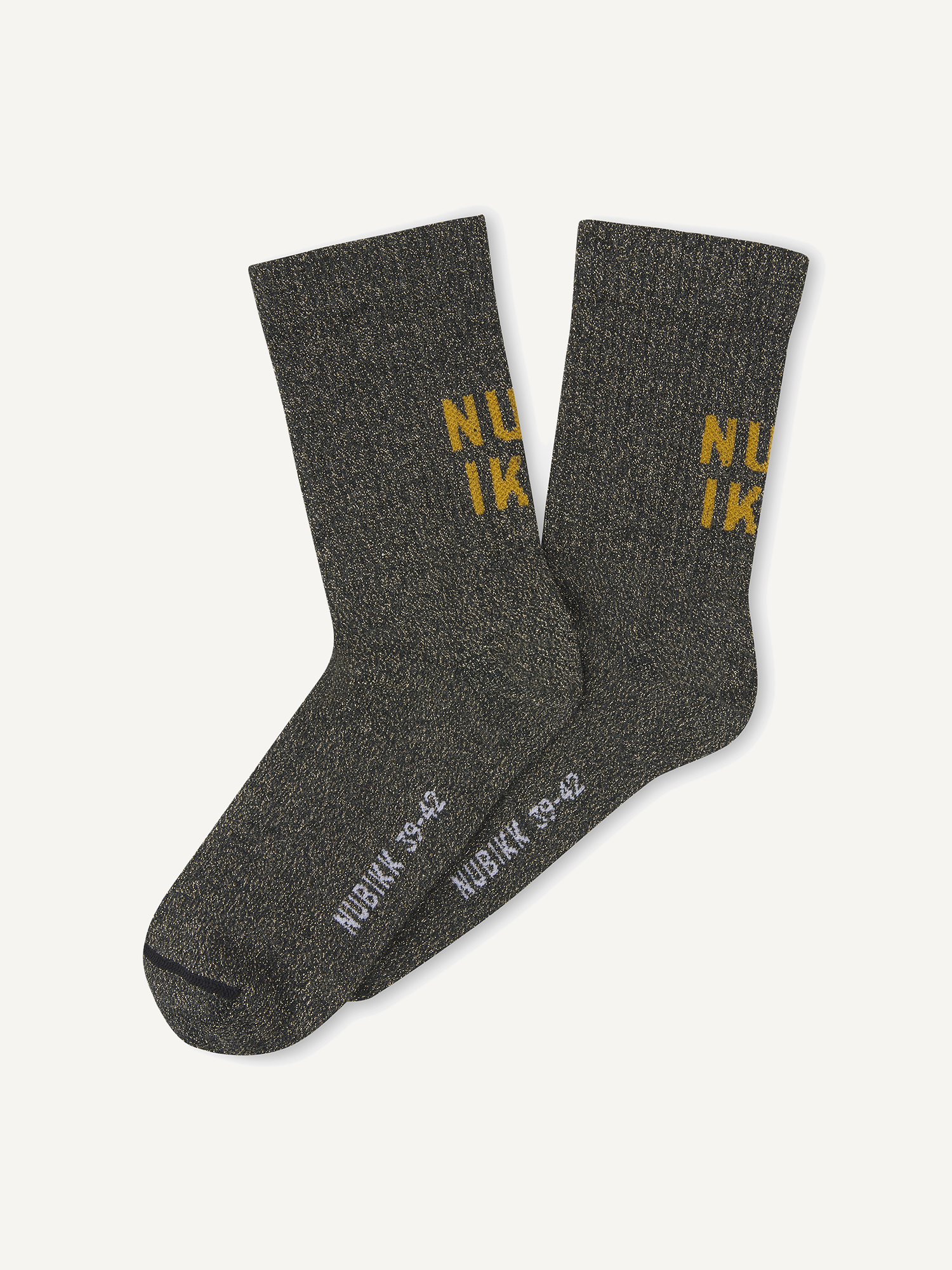 Nova | Schwarze Glitzersocken für Damen