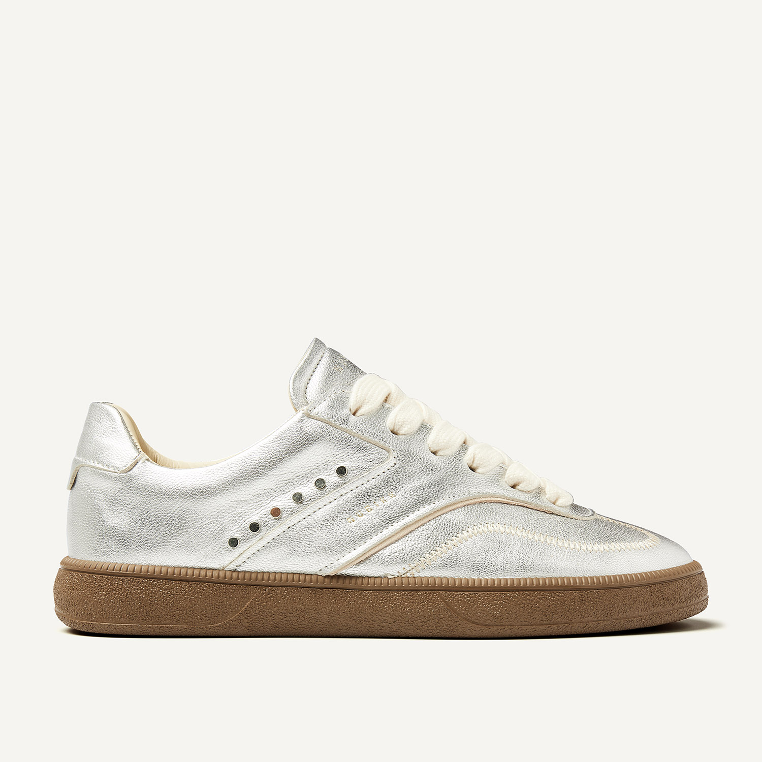 Ray Owen Studs | Silberne Sneakers für Damen