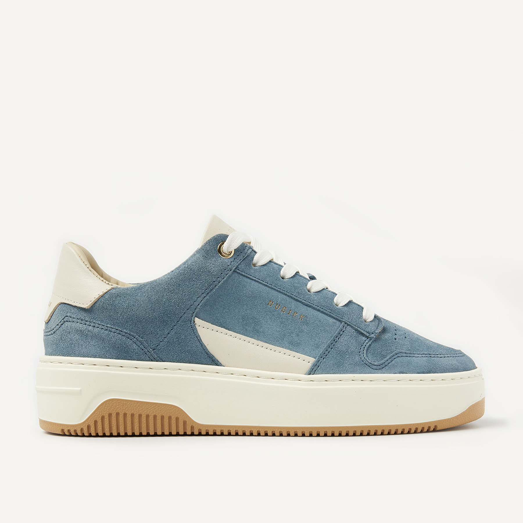 Basket Court Miele | Weiß Blaue Sneakers für Damen