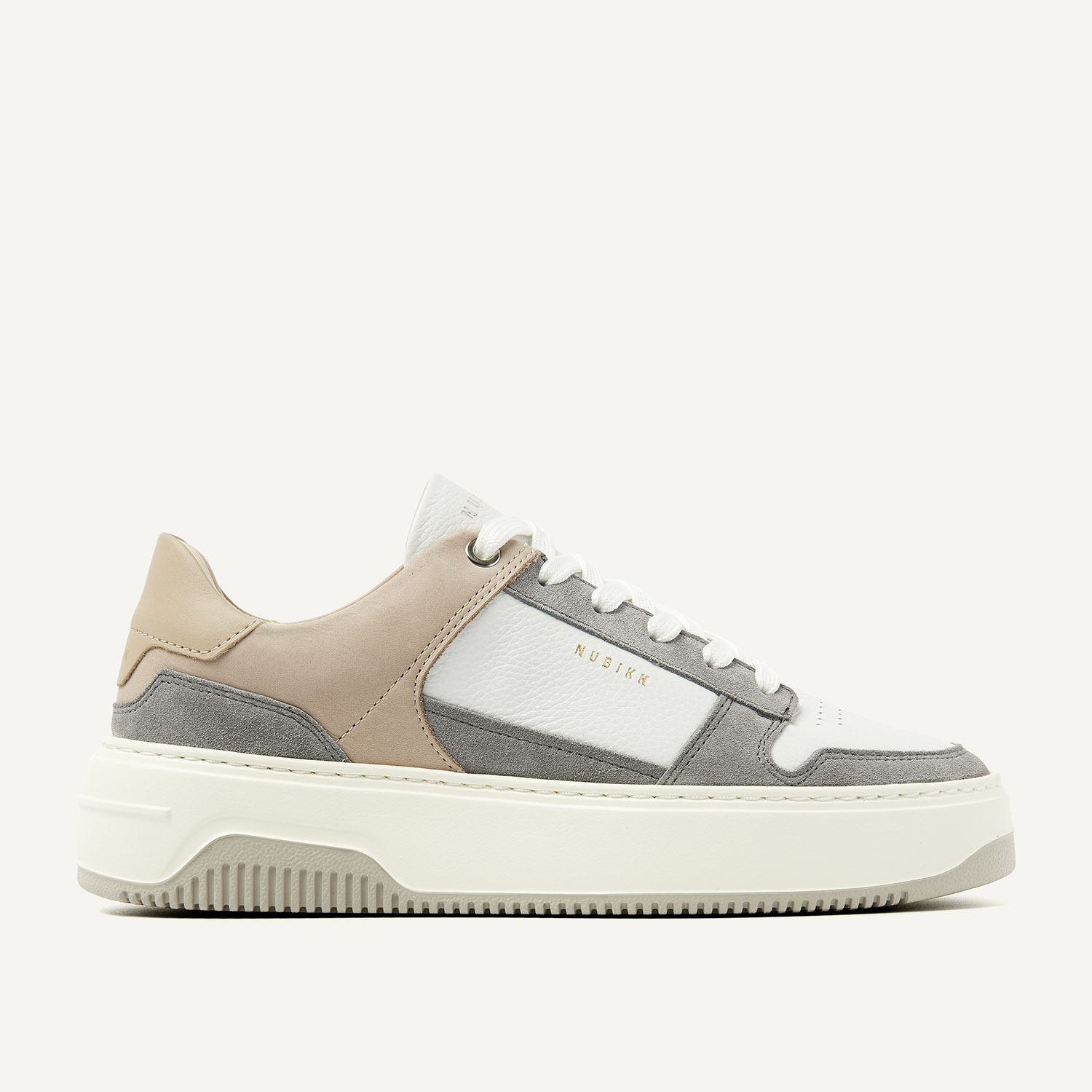 Basket Court | White Grey Taupe Sneaker for Women